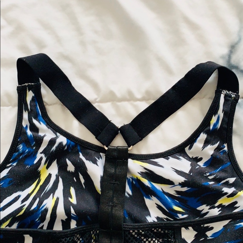Black/Multi Colour Razorback Sports Bra - Picture 5 of 8